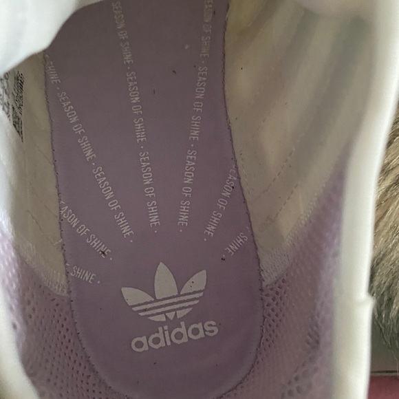 ADIDAS WHITE IRIDESCENT WOMENS SHOES - Picture 6 of 10